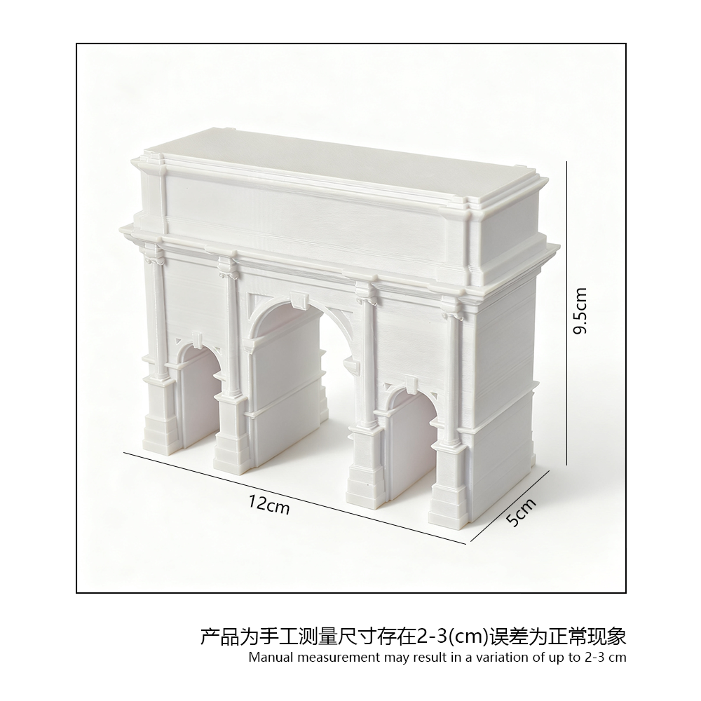 LYTP031B Roman Architecture Ornament ?Roman Triumphal Arch 3D Printed Roman Architecture Aquarium Ornament- Compatible With Fish Tank & Most Aquariums