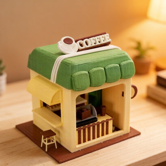 RHF339 Corner Cozy Shop Series - Morning Coffee House Corner Cozy Shop Series - Morning Coffee House