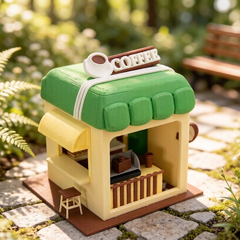 RHF339 Corner Cozy Shop Series - Morning Coffee House Corner Cozy Shop Series - Morning Coffee House