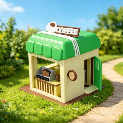 RHF339 Corner Cozy Shop Series - Morning Coffee House Corner Cozy Shop Series - Morning Coffee House