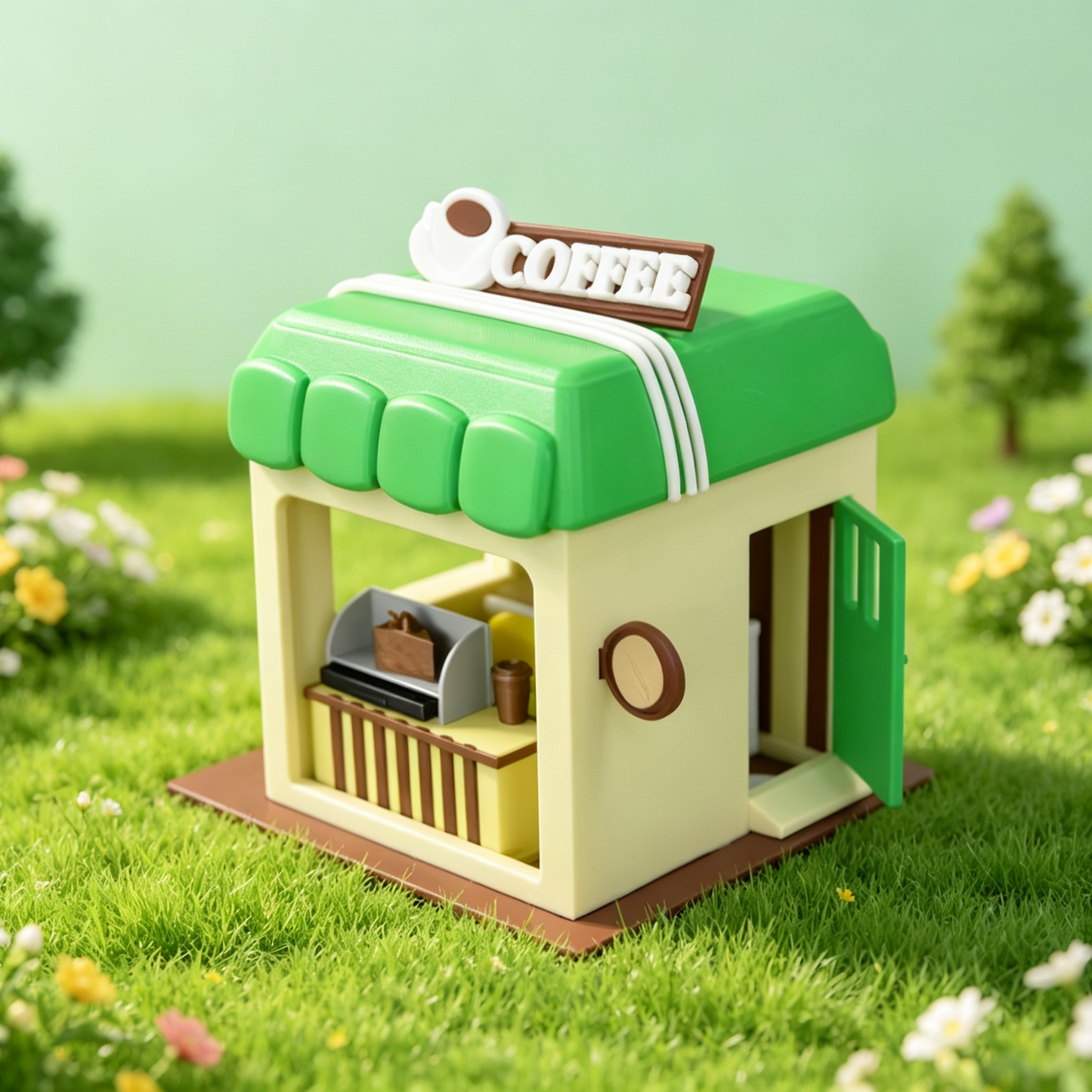 RHF339 Corner Cozy Shop Series - Morning Coffee House Corner Cozy Shop Series - Morning Coffee House