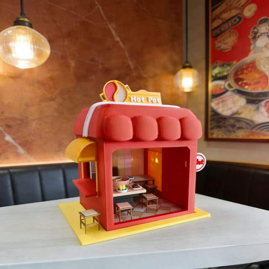 RHF342 Corner Cozy Shop Series - Warm Winter Hot Pot Store Corner Cozy Shop Series - Warm Winter Hot Pot Store