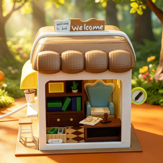 RHF344 Corner Cozy Shop Series - Book Reading Room Corner Cozy Shop Series - Book Reading Room