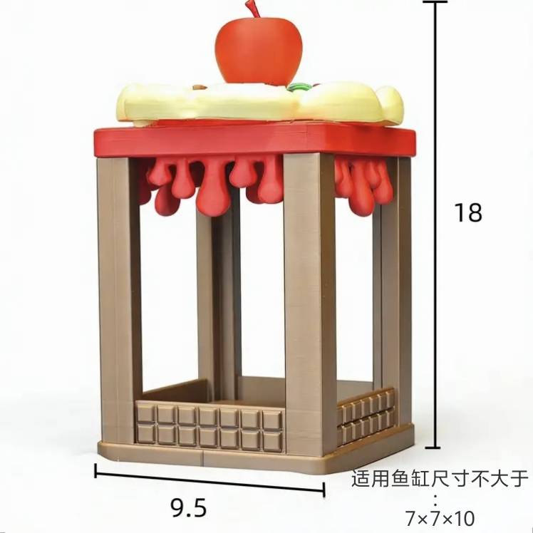 RHF-222 Apple Pizza Chocolate Element Display Stand Fun creative  and delicious-themed display stand with apple  pizza  and chocolate elements  decorative