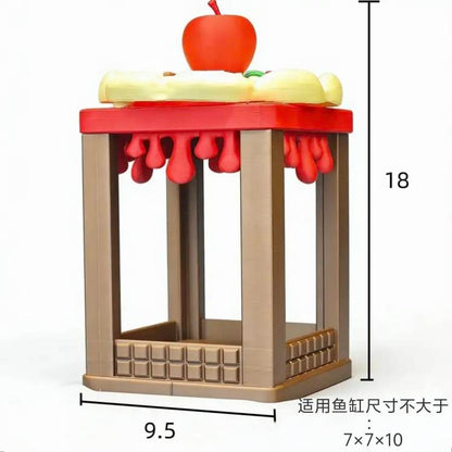 RHF-222 Apple Pizza Chocolate Element Display Stand Fun creative  and delicious-themed display stand with apple  pizza  and chocolate elements  decorative