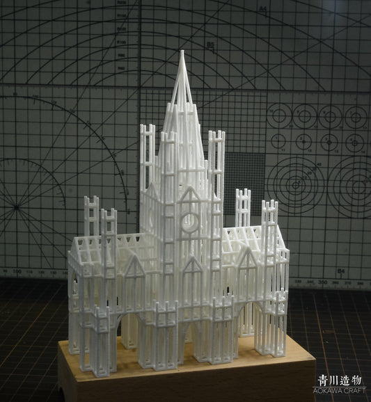 SSMODEL RHF020B/022B 1/L 1/M 1/S Minimalist European-Style Spired Castle Concept Ornament Miniature Factory Building Military Car Railroad Track Accessory Props Diorama Scenery