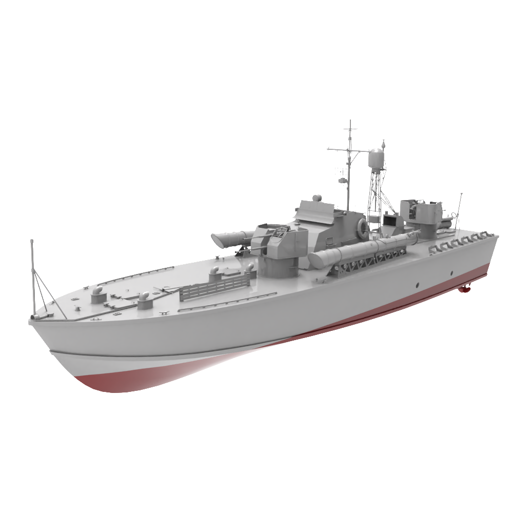 RHWS031S-A   Military Model Kit Full Hull Soviet Project 183 Motor Torpedo Boat