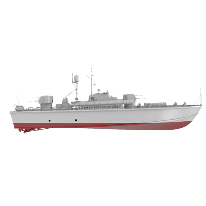RHWS031S-A   Military Model Kit Full Hull Soviet Project 183 Motor Torpedo Boat