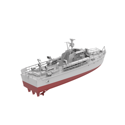 RHWS032S-A Military Model Kit Full Hull British HMS Gay Archer Torpedo Boat
