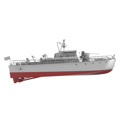 RHWS032S-A Military Model Kit Full Hull British HMS Gay Archer Torpedo Boat
