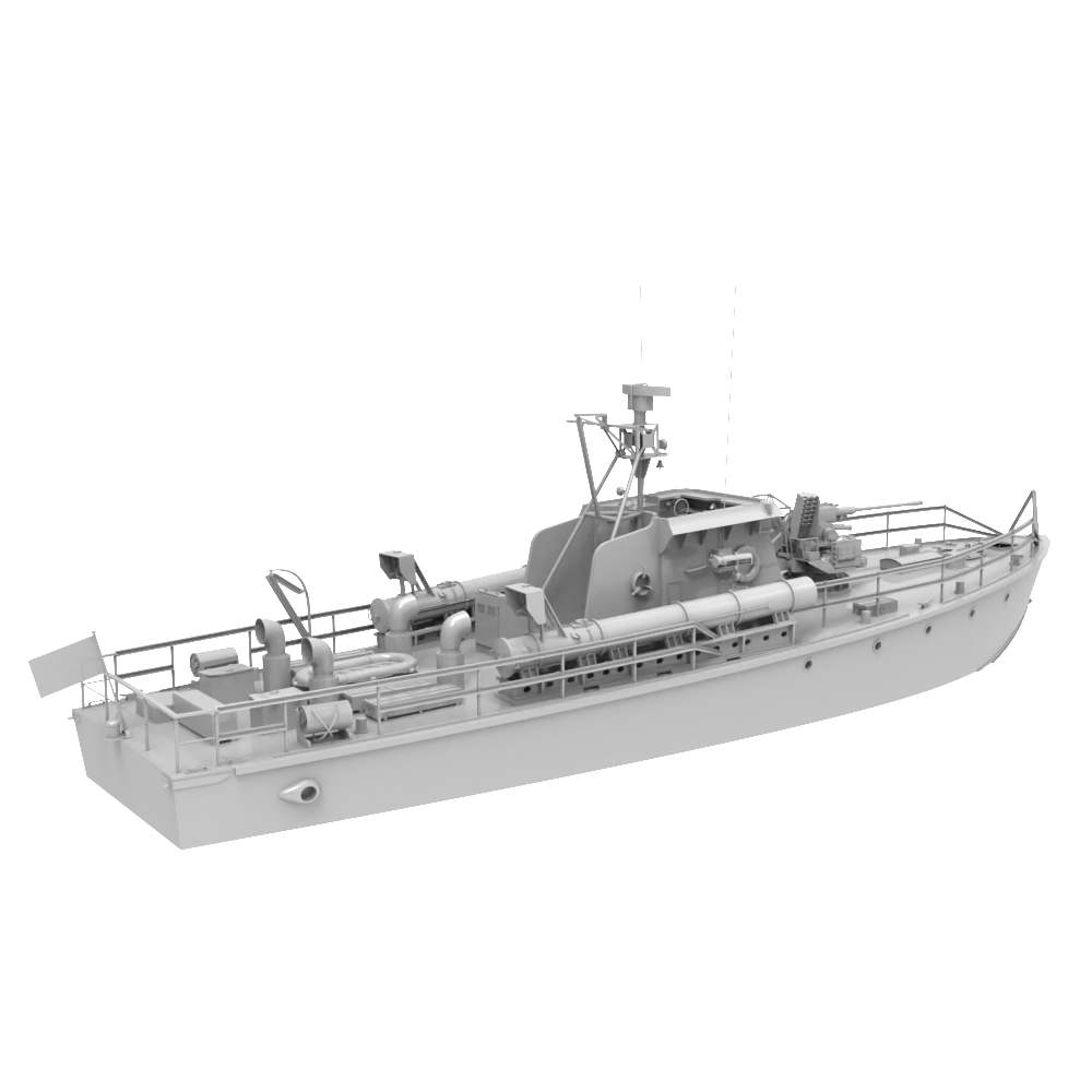RHWS032  Military Model Kit Water Line British HMS Gay Archer Torpedo Boat