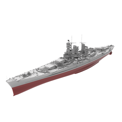 RHWS034S Military Model Kit Full Hull Italy Cristoforo Colombo Battleship