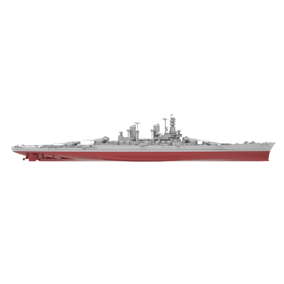RHWS034S Military Model Kit Full Hull Italy Cristoforo Colombo Battleship