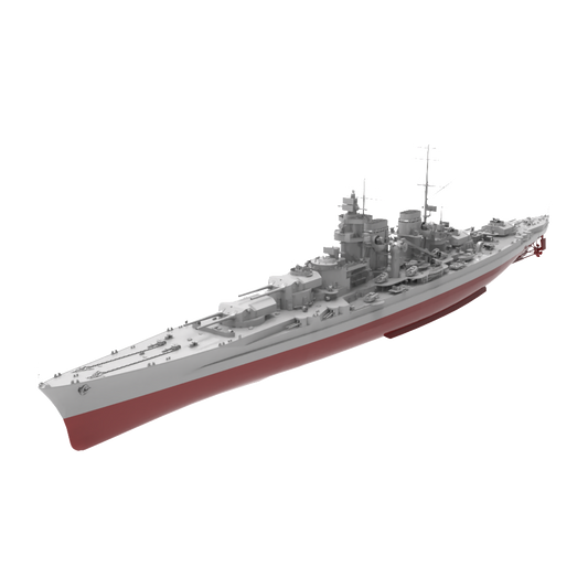 RHWS035S  Military Model Kit Full Hull SMS Schlieffen – LCD 3D printed resin model kit, image 1