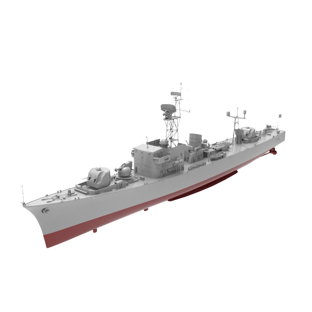 RHWS036S Military Model Kit Full Hull IJN Isuzu frigate