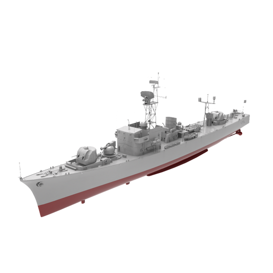 RHWS036S Military Model Kit Full Hull IJN Isuzu frigate – LCD 3D printed resin model kit, image 1
