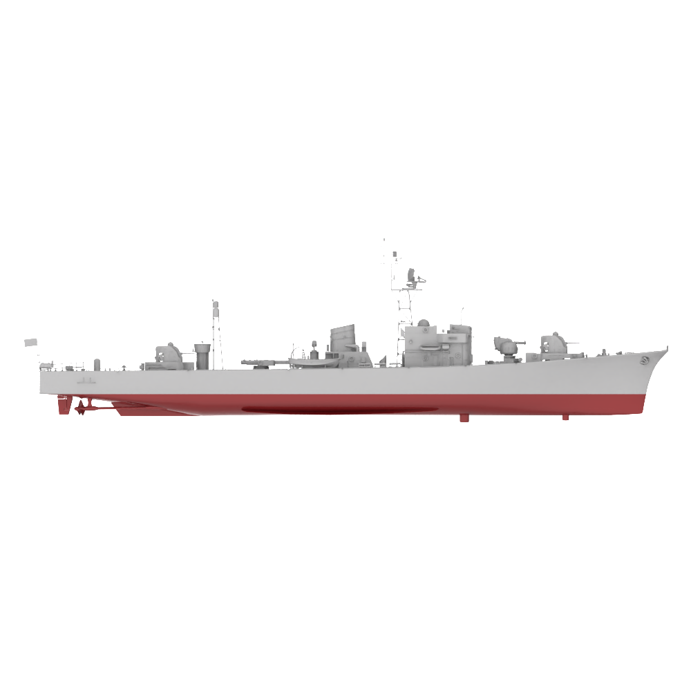 RHWS036S Military Model Kit Full Hull IJN Isuzu frigate