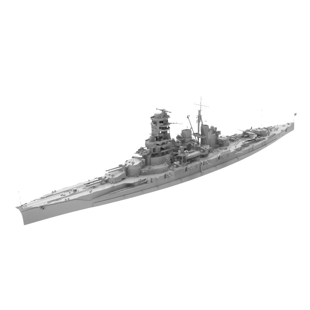 RHWS037 Military Model Kit Water Line IJN Kirishima Battle Cruiser