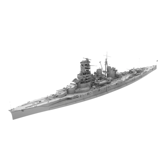 RHWS037 Military Model Kit Water Line IJN Kirishima Battle C – LCD 3D printed resin model kit, image 1