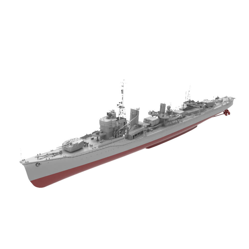RHWS038S Military Model Kit Full HullIJN Yukikaze Destroyer