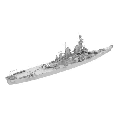 RHWS039 Military Model Kit Water LineUSS Iowa BB-61
