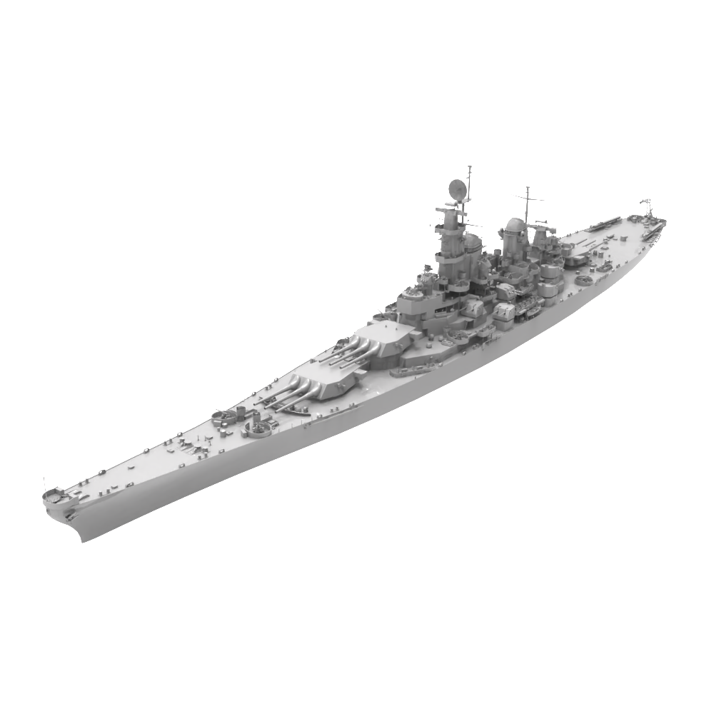 RHWS039 Military Model Kit Water LineUSS Iowa BB-61