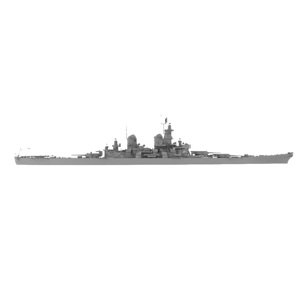 RHWS039 Military Model Kit Water LineUSS Iowa BB-61