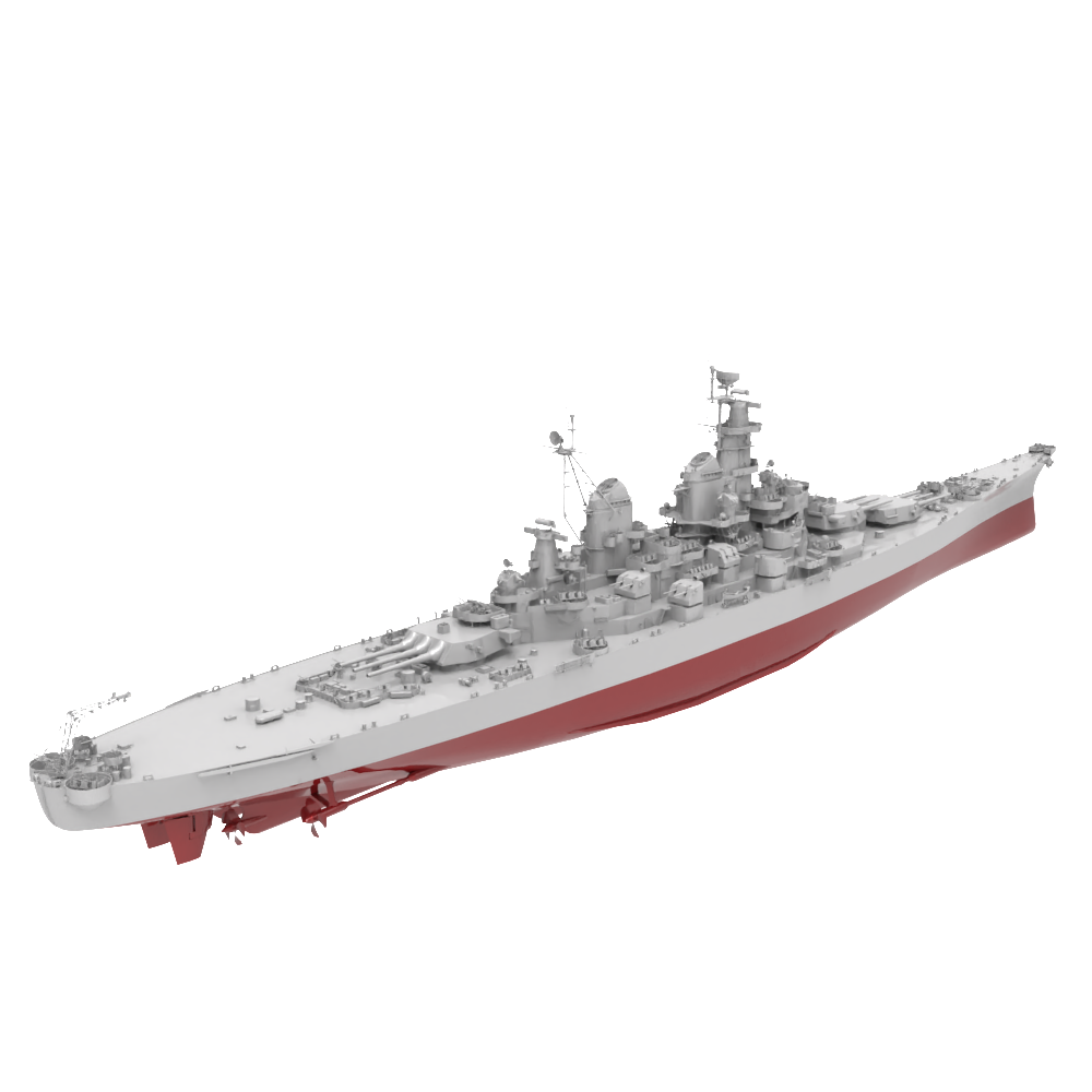 RHWS040S  Military Model Kit Full HullUSS Missouri Battleship