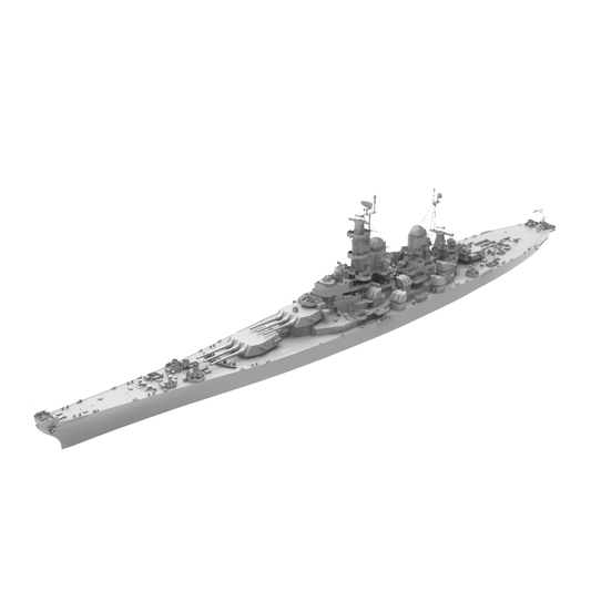 RHWS040 Military Model Kit Water LineUSS Missouri Battleship – LCD 3D printed resin model kit, image 1