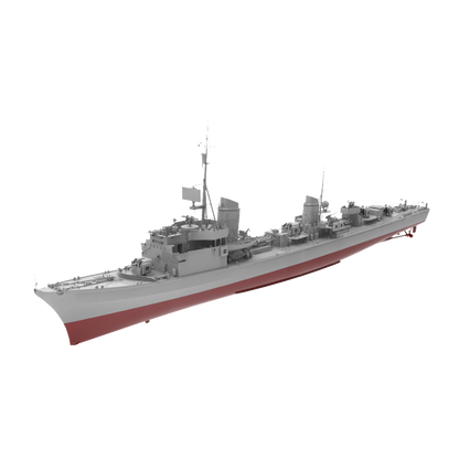 RHWS046S Military Model Kit Full HullGerman T-22 destroyer h – LCD 3D printed resin model kit, image 1
