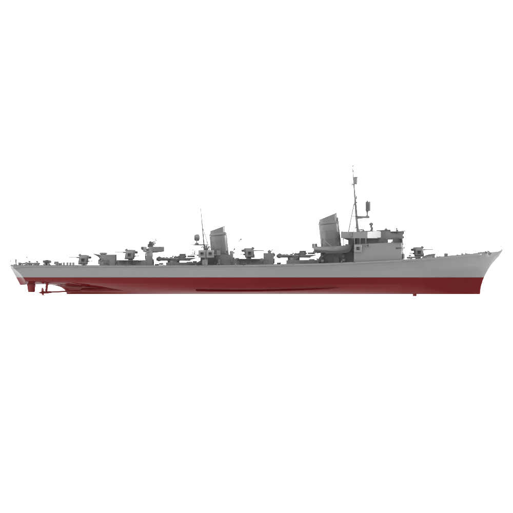 RHWS046S Military Model Kit Full HullGerman T-22 destroyer h – LCD 3D printed resin model kit, image 3