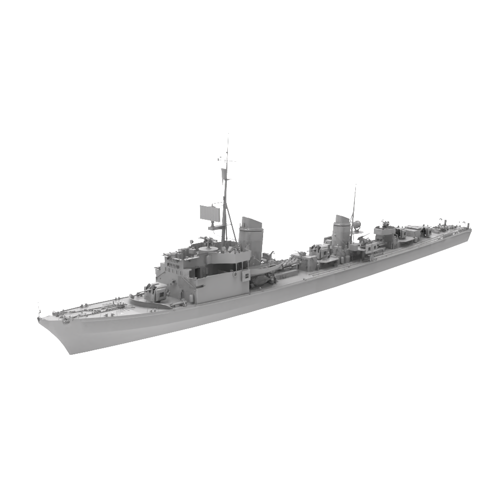 RHWS046  Military Model Kit Water hull LineGerman T-22 destr – LCD 3D printed resin model kit, image 2