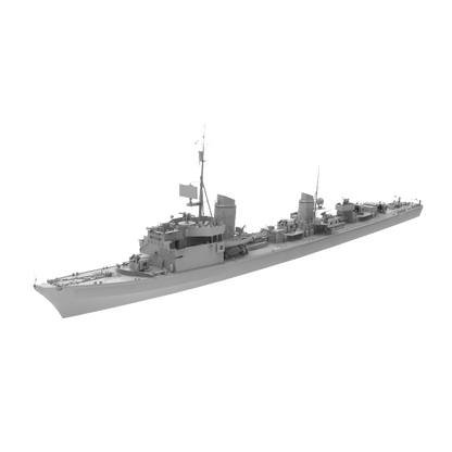 RHWS046  Military Model Kit Water hull LineGerman T-22 destr – LCD 3D printed resin model kit, image 2