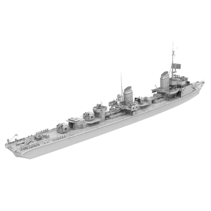 RHWS046  Military Model Kit Water hull LineGerman T-22 destr – LCD 3D printed resin model kit, image 1