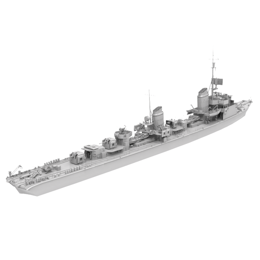 RHWS046  Military Model Kit Water hull LineGerman T-22 destr – LCD 3D printed resin model kit, image 1