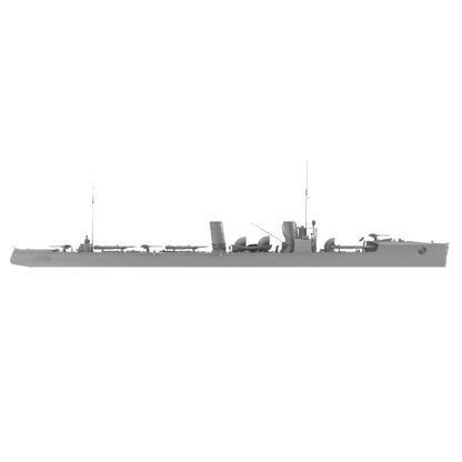RHWS047 Military Model Kit Water Line German V-25 destroyer