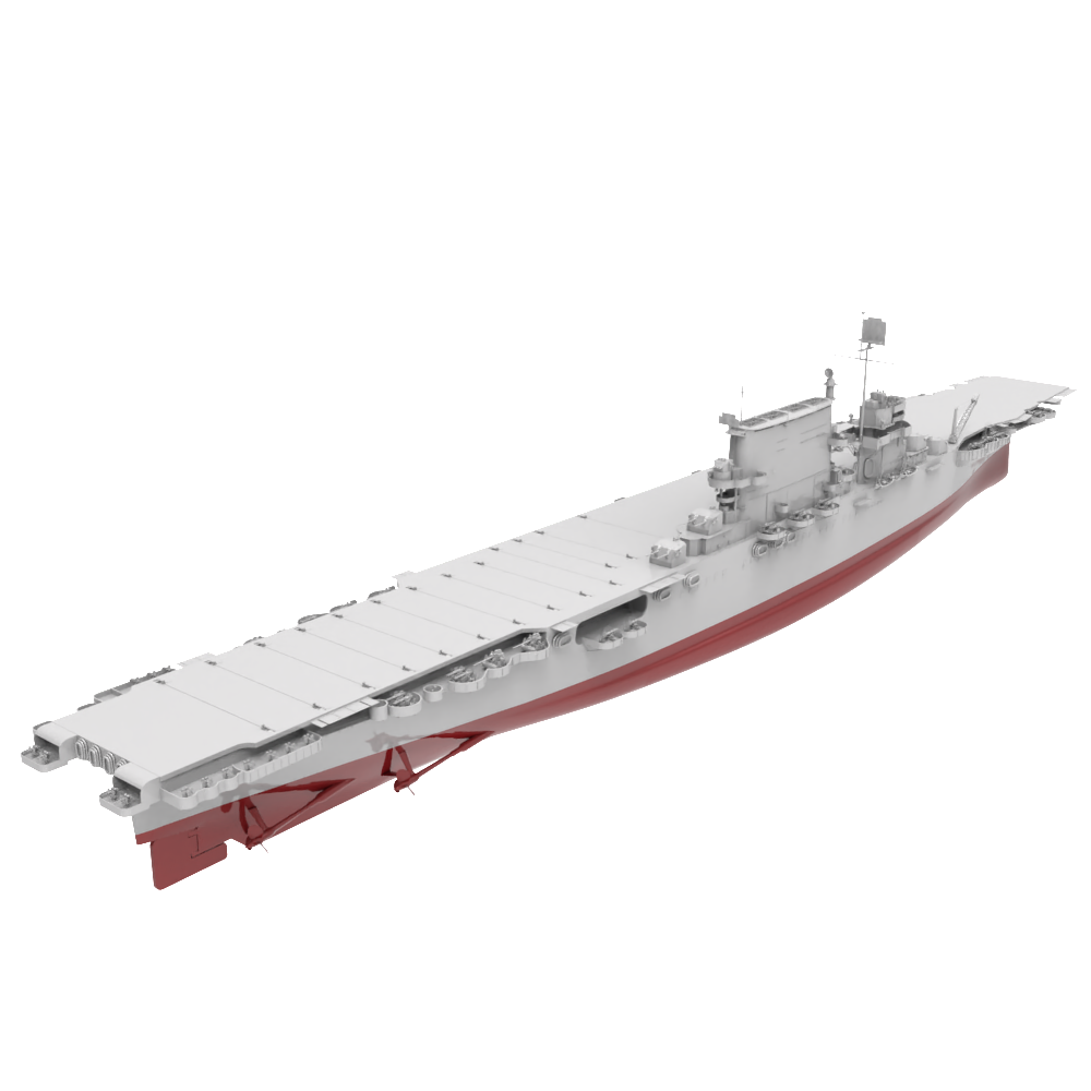 RHWS048S Military Model Kit Full HullUSS Saratoga (CV-3)