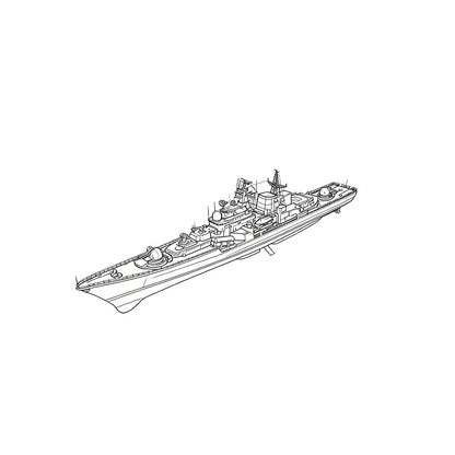 RHWS049S Military Model USSR Soviet Union Sovremenny Class Destroyer? Full Hull