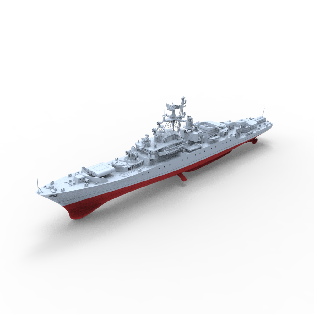 RHWS051S Military Model USSR Soviet Union Krivak II CLASS cruiser Full Hull