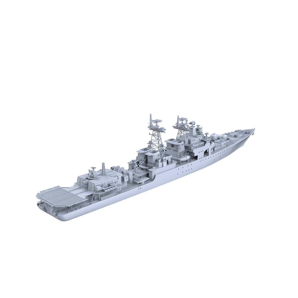 RHWS052 Military Model USSR Soviet Union Udaloy Class Destroyer Water Line