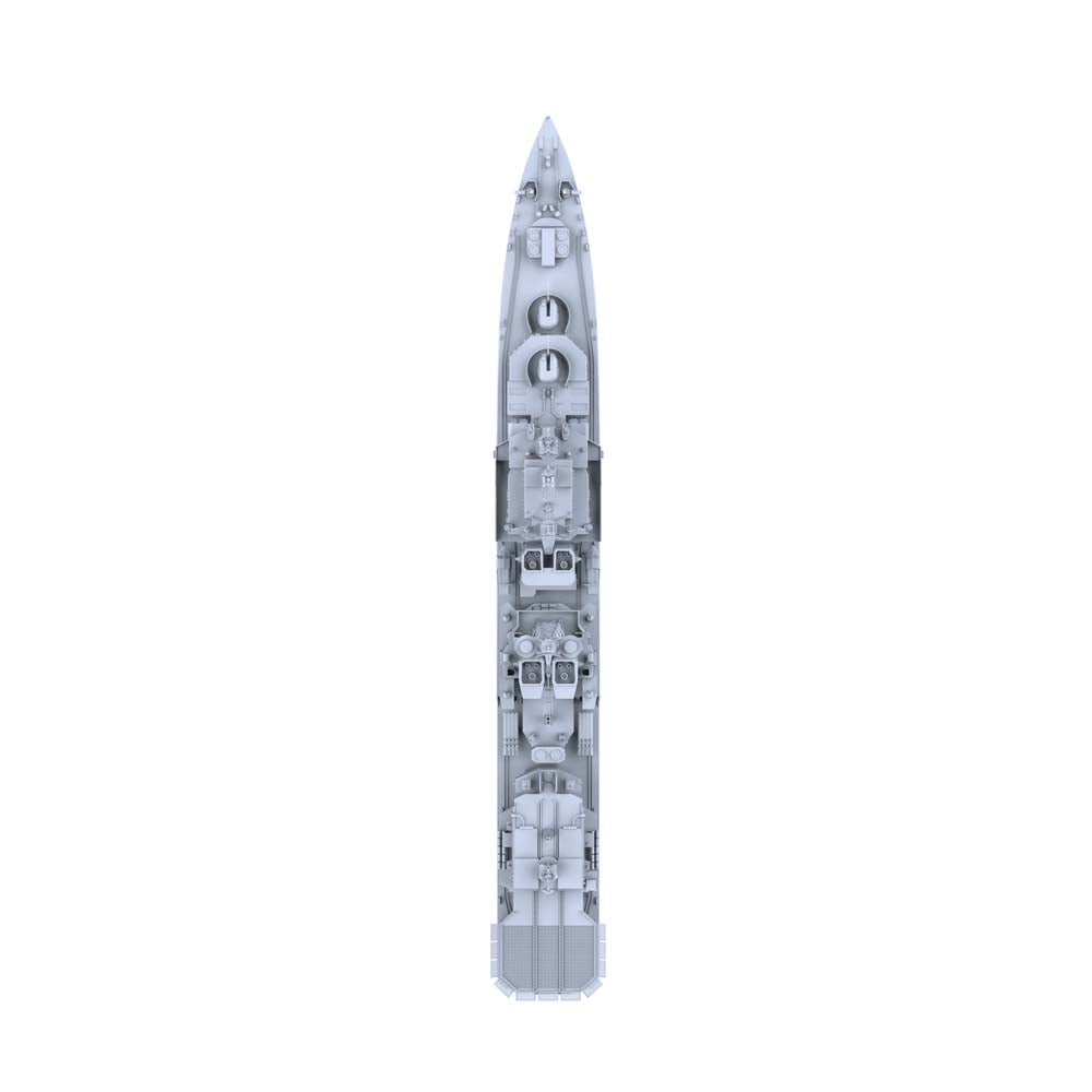 RHWS052 Military Model USSR Soviet Union Udaloy Class Destroyer Water Line