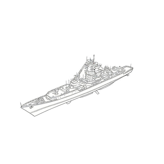 RHWS055 Military Model USSR Soviet Union Project 1134 Berkut – LCD 3D printed resin model kit, image 1