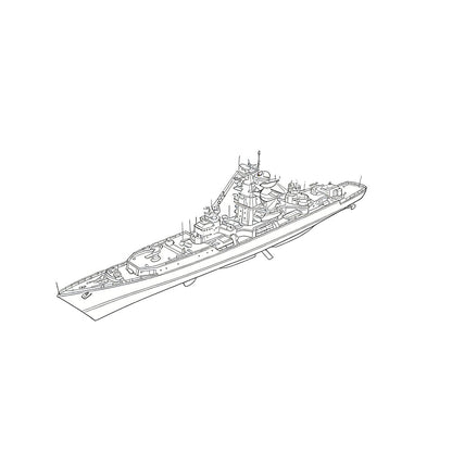 RHWS055S  Military Model USSR Soviet Union Project 1134 Berkut Kresta I Class Full Hull