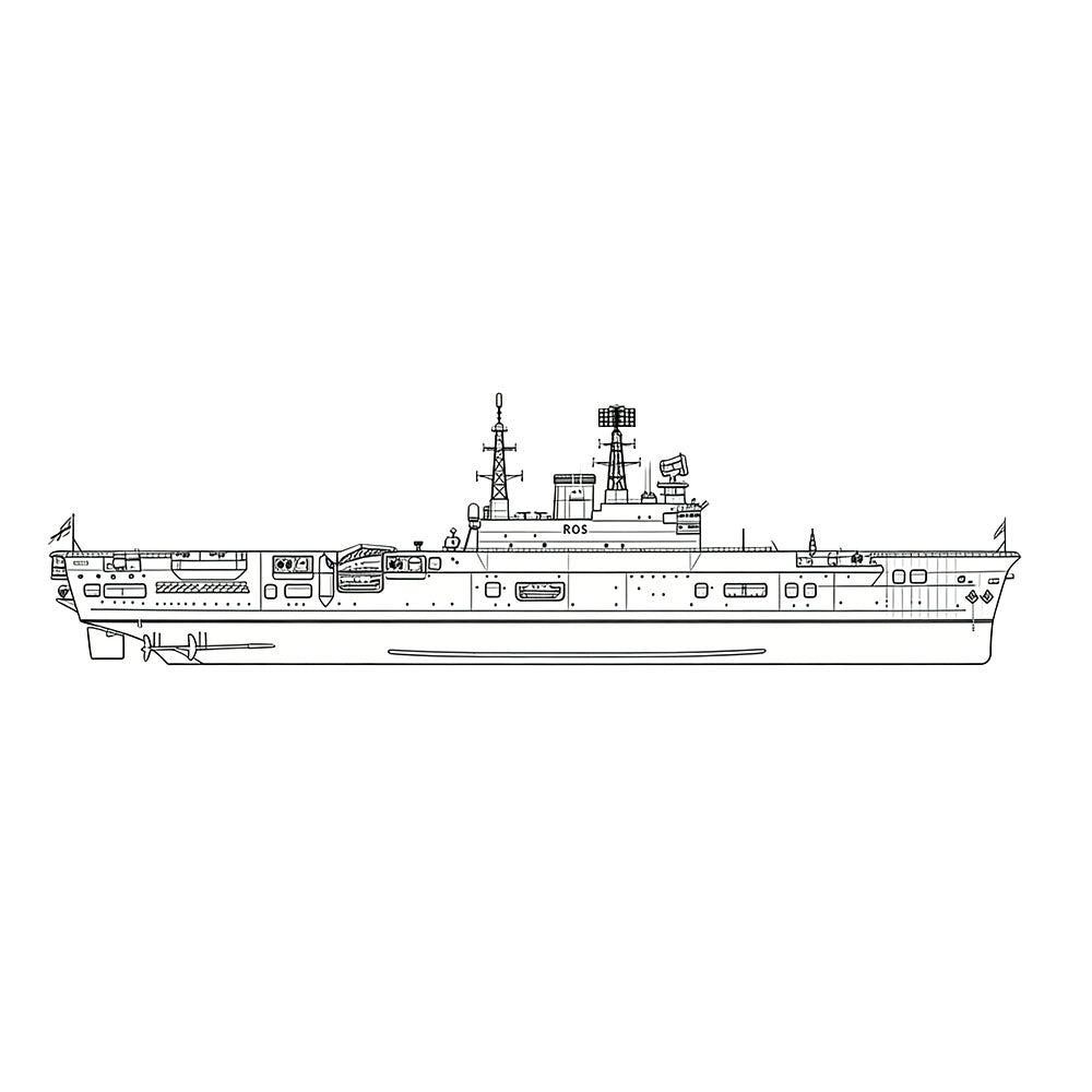 SSC183 Military Model HMS Audacious Class Eagle R05 Aircraft – LCD 3D printed resin model kit, image 3