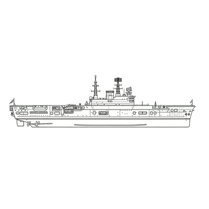 SSC183 Military Model HMS Audacious Class Eagle R05 Aircraft – LCD 3D printed resin model kit, image 3