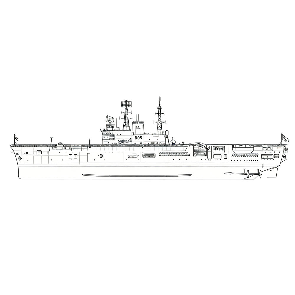 SSC183 Military Model HMS Audacious Class Eagle R05 Aircraft – LCD 3D printed resin model kit, image 2