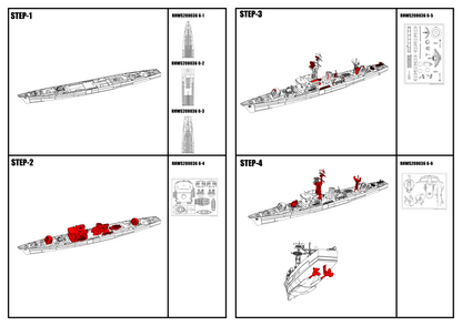 RHWS036 Military Model Kit Water Line IJN Isuzu frigate