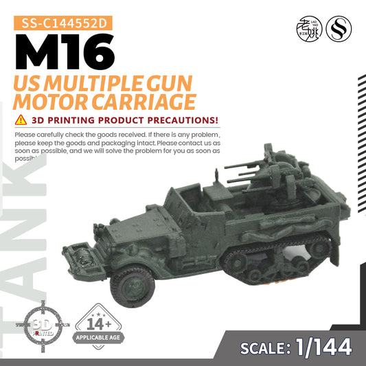 SSMODEL 552D Military Model Kit US M16 Multiple Gun Motor Carriage