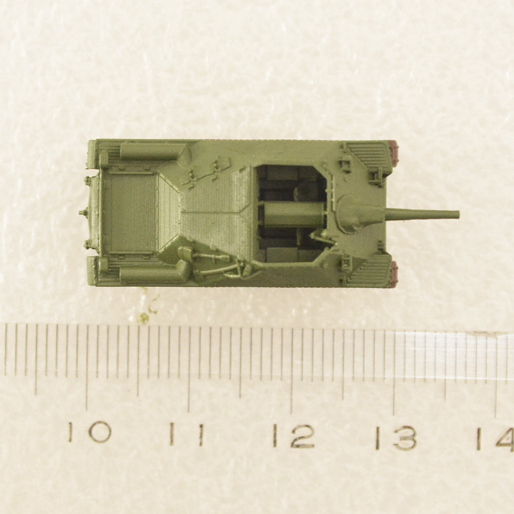 SSMODEL 745D Finished Painted N SCALE Railway Military Model Kit Sweden Infanterikanonvagn Ikv.72