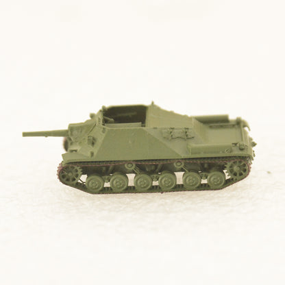 SSMODEL 745D Finished Painted N SCALE Railway Military Model Kit Sweden Infanterikanonvagn Ikv.72